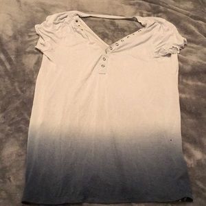 Cute gradient blue top, reversible